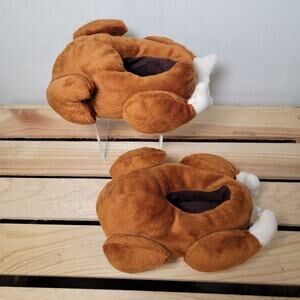 Kids Turkey Plush House Slippers - Size Kids S/M